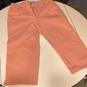Capri pants. Salmon. Size 12p